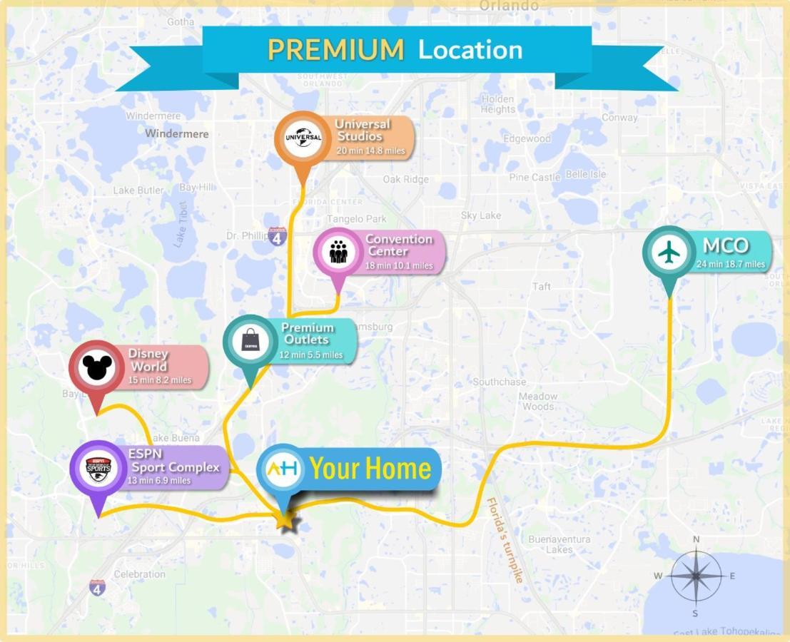 Apartamento Splendid Thematic 2Br With Waterpark Kissimmee Exterior foto